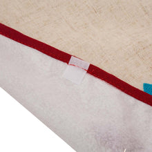 Load image into Gallery viewer, 48"D LED Embroidered Linen Christmas Tree Skirt - Merry Christmas