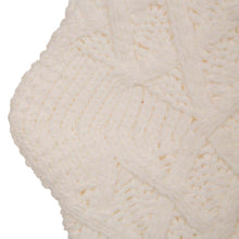 Load image into Gallery viewer, 22"L Knitted Polyester White Christmas Stocking w/Red Trim & Pompom