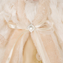 Load image into Gallery viewer, Handmade Faux Fur Angel Christmas Treetop Ornament Decoration 12" H - White