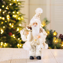 Load image into Gallery viewer, 12"H Standing Santa Figurine With a Beige Felt Outfit