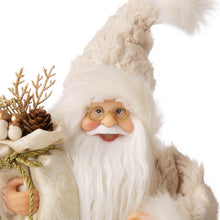 Load image into Gallery viewer, 12"H Standing Santa Figurine With a Beige Felt Outfit