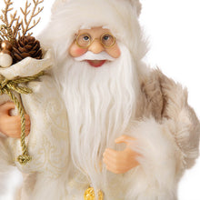 Load image into Gallery viewer, 12"H Standing Santa Figurine With a Beige Felt Outfit