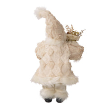 Load image into Gallery viewer, 12"H Standing Santa Figurine With a Beige Felt Outfit