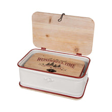 Load image into Gallery viewer, S/2 Enameled Metal/Wooden Storage Chests