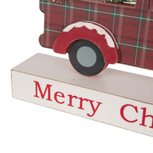 Load image into Gallery viewer, 12.81"L Wooden/Metal Red Truck Table Decor