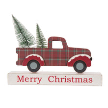 Load image into Gallery viewer, 12.81"L Wooden/Metal Red Truck Table Decor