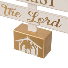 Load image into Gallery viewer, 17.83"H Wooden Nativity Table Tree Decor