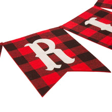 Load image into Gallery viewer, 108"L Plaid "MERRY CHRISTMAS" Banner Garland