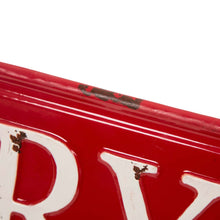 Load image into Gallery viewer, 45.75"L Enameled Metal "MERRY CHRISTMAS" Wall Sign