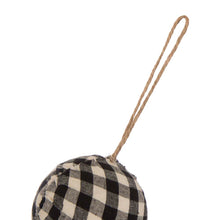 Load image into Gallery viewer, 72"L Black & White Plaid Fabric Garland