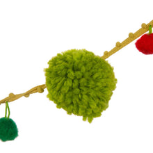 Load image into Gallery viewer, 96"L Multi Color Pompom Garland