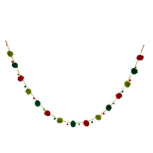 Load image into Gallery viewer, 96"L Multi Color Pompom Garland
