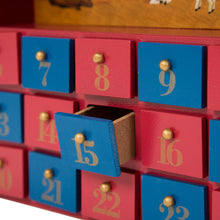 Load image into Gallery viewer, Handcrafted Wooden House Nativity Countdown Calendar With Drawer