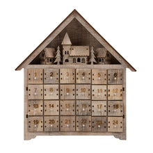 Load image into Gallery viewer, Handcrafted Wooden Christmas Countdown Advent Calendar With Drawer (Multi)