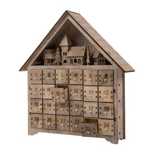 Load image into Gallery viewer, Handcrafted Wooden Christmas Countdown Advent Calendar With Drawer (Multi)