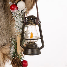 Load image into Gallery viewer, Handmade Faux Fur Santa Figurine Christmas Holiday Decoration Ornaments Gray 18-inch