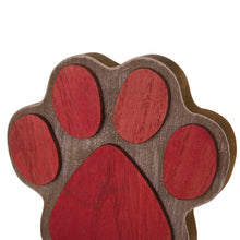 Load image into Gallery viewer, 6.50"H Wooden Metal Paw Stocking Holder