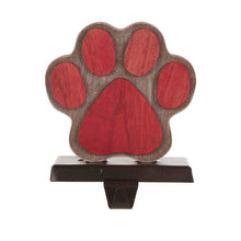 Load image into Gallery viewer, 6.50"H Wooden Metal Paw Stocking Holder