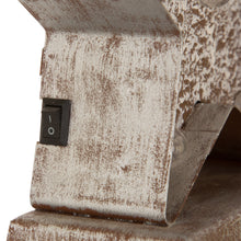 Load image into Gallery viewer, 7.50"H Marquee LED Wooden/Metal Star Stocking Holder