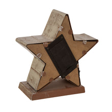 Load image into Gallery viewer, 7.50"H Marquee LED Wooden/Metal Star Stocking Holder