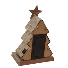 Load image into Gallery viewer, 7.50"H Marquee LED Wooden/Metal Christmas Tree Stocking Holder