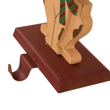 Load image into Gallery viewer, 7.50"H Wooden/Metal Dog Stocking Holder