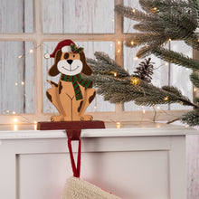 Load image into Gallery viewer, 7.50"H Wooden/Metal Dog Stocking Holder