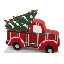 Load image into Gallery viewer, 6.12"H Wooden/Metal Red Truck Stocking Holder