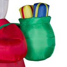 Load image into Gallery viewer, 11.8 ft Christmas Lighted Santa Claus Carrying Gift Bag Inflatable Decor