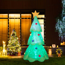 Load image into Gallery viewer, 9 ft Lighted Inflatable Christmas Tree Decor (Multi-color Strobe Lights)