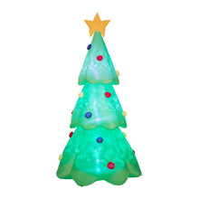 Load image into Gallery viewer, 9 ft Lighted Inflatable Christmas Tree Decor (Multi-color Strobe Lights)