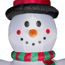 Load image into Gallery viewer, 12 ft Lighted Inflatable Snowman Decor with "Welcome" Banner