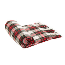 Load image into Gallery viewer, 100% Acrylic Dress Stewart Tartan Plaid Throw Blanket with Fringe, 50'' x 60''