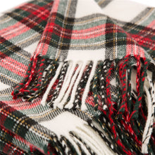 Load image into Gallery viewer, 100% Acrylic Dress Stewart Tartan Plaid Throw Blanket with Fringe, 50'' x 60''