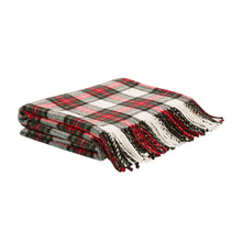 Load image into Gallery viewer, 100% Acrylic Dress Stewart Tartan Plaid Throw Blanket with Fringe, 50'' x 60''