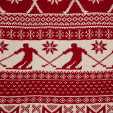 Load image into Gallery viewer, 50"L*60"W Knitted Acrylic Red Throw Blanket w/Tassels
