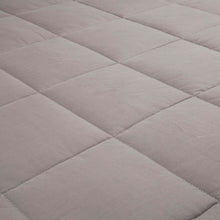 Load image into Gallery viewer, 72"L*48"W Cotton Shell Quilted Weighted Blanket With Polyester Filling - Gray 12lbs