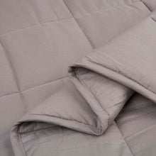 Load image into Gallery viewer, 72"L*48"W Cotton Shell Quilted Weighted Blanket With Polyester Filling - Gray 12lbs