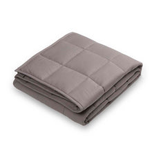 Load image into Gallery viewer, 72"L*48"W Cotton Shell Quilted Weighted Blanket With Polyester Filling - Gray 12lbs