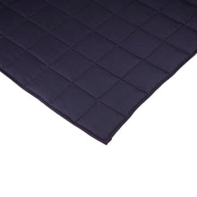 Load image into Gallery viewer, 72"L*48"W Cotton Shell Quilted Weighted Blanket With Polyester Filling - Navy Blue 12lbs