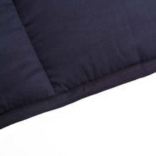 Load image into Gallery viewer, 72"L*48"W Cotton Shell Quilted Weighted Blanket With Polyester Filling - Navy Blue 12lbs