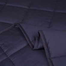 Load image into Gallery viewer, 72"L*48"W Cotton Shell Quilted Weighted Blanket With Polyester Filling - Navy Blue 12lbs