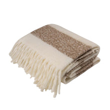 Load image into Gallery viewer, 60"L*50"W Woven Acrylic Gray Striped Jacquard Throw 780g