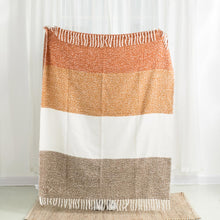 Load image into Gallery viewer, 60"L*50"W Woven Acrylic Striped Jacquard Throw 780g