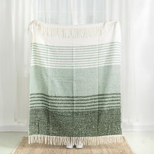 Load image into Gallery viewer, 60"L*50"W Woven Acrylic Striped Jacquard Throw 780g
