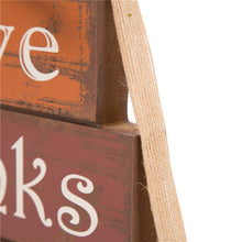 Load image into Gallery viewer, Handcrafted Wooden "Give Thanks" Block Set
