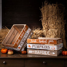 Load image into Gallery viewer, Wooden Pumpkin Storage Crates, Set of 2