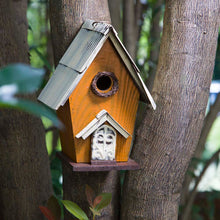 Load image into Gallery viewer, Glitzhome 10.63"H Distressed Wooden Birdhouse