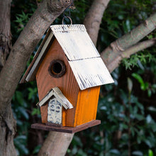 Load image into Gallery viewer, Glitzhome 10.63"H Distressed Wooden Birdhouse