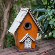 Load image into Gallery viewer, Glitzhome 10.63"H Distressed Wooden Birdhouse